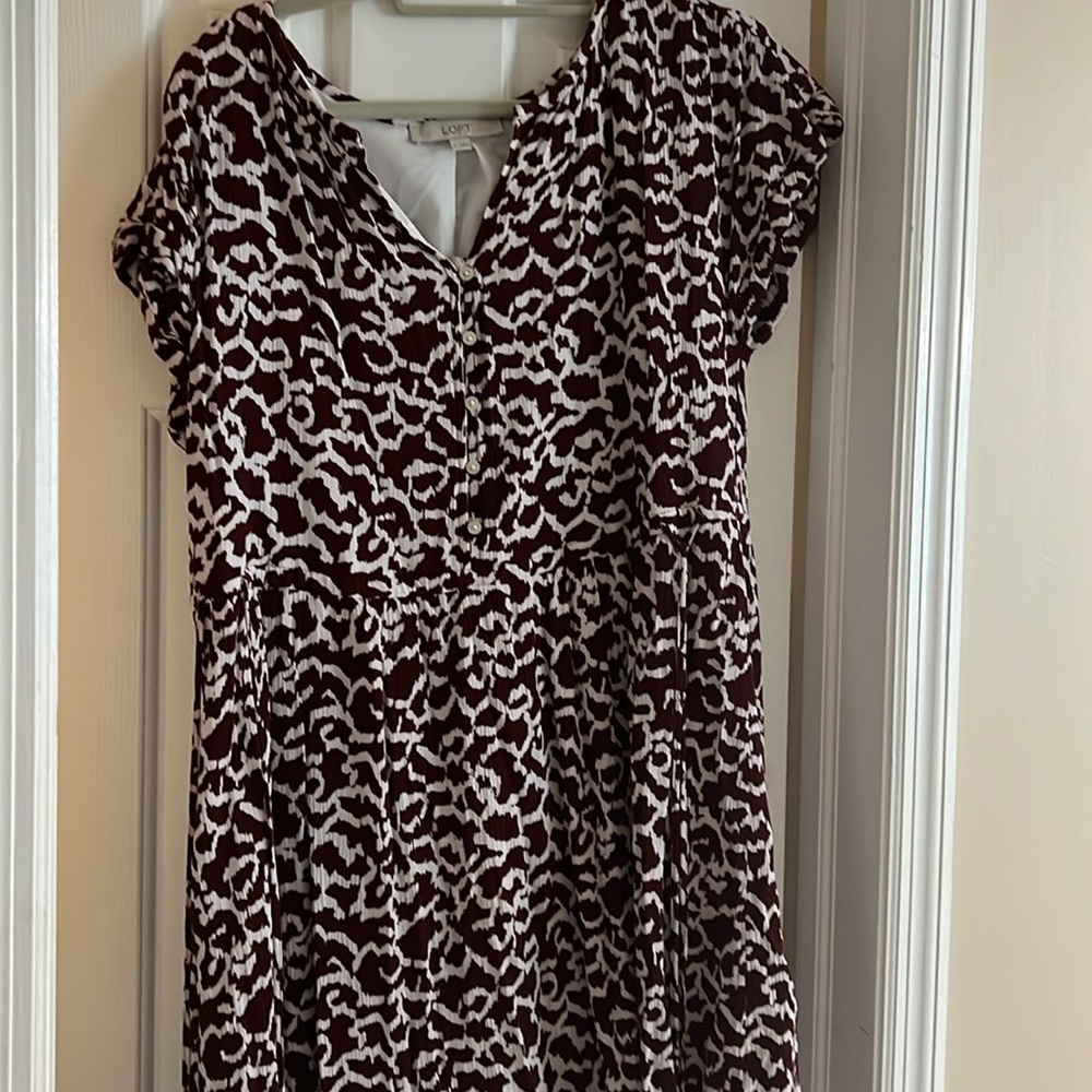 Loft cap sleeve dress size large